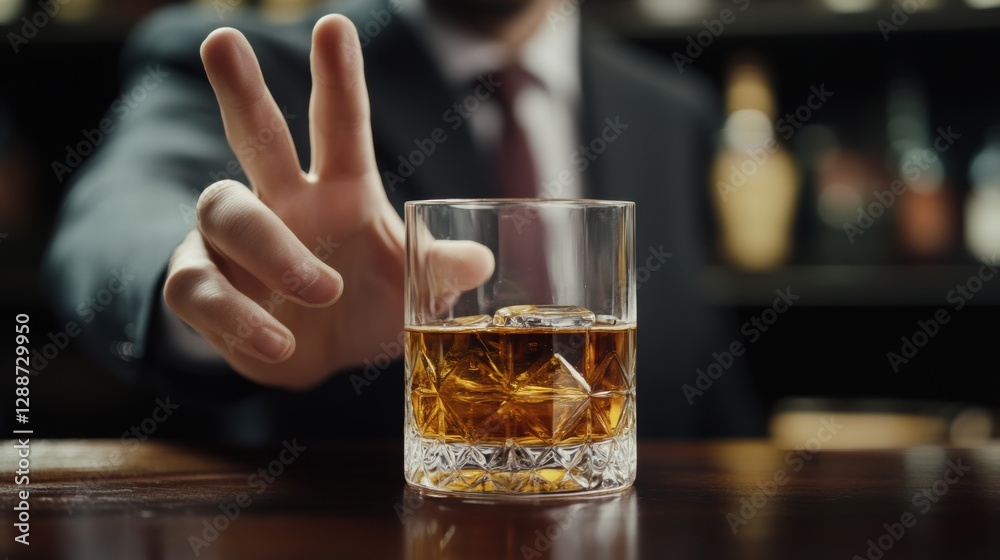 man refuses say no and avoid to drink an alcohol whiskey , stopping hand sign male, alcoholism treatment, alcohol addiction, quit booze, Stop Drinking Alcohol. Refuse Glass liquor, unhealthy, reject man refuses say no and avoid to drink an alcohol whiskey , stopping hand sign male, alcoholism treatment, alcohol addiction, quit booze, Stop Drinking Alcohol. Refuse Glass liquor, unhealthy, reject