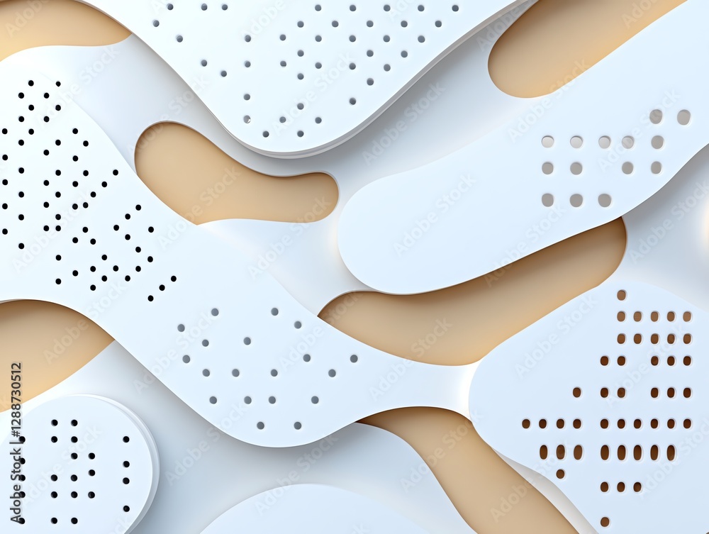 A hyperrealistic rendering of adhesive forming geometric patterns A hyperrealistic rendering of adhesive forming geometric patterns