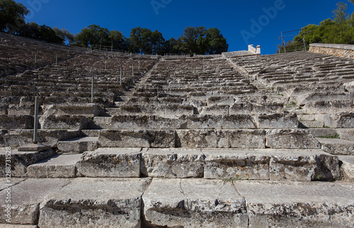 Theatre of Epidaurus, Peloponnese, Greece photo