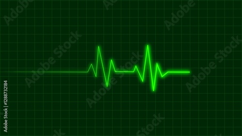 Heartbeat pulse icon illustration. Cardiology heartbeat concept. 