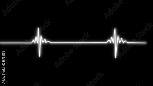 Heartbeat pulse icon illustration. Cardiology heartbeat concept. 