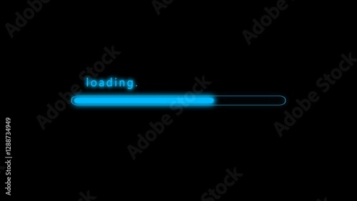 Loading bar illustration. Downloading progress icon.