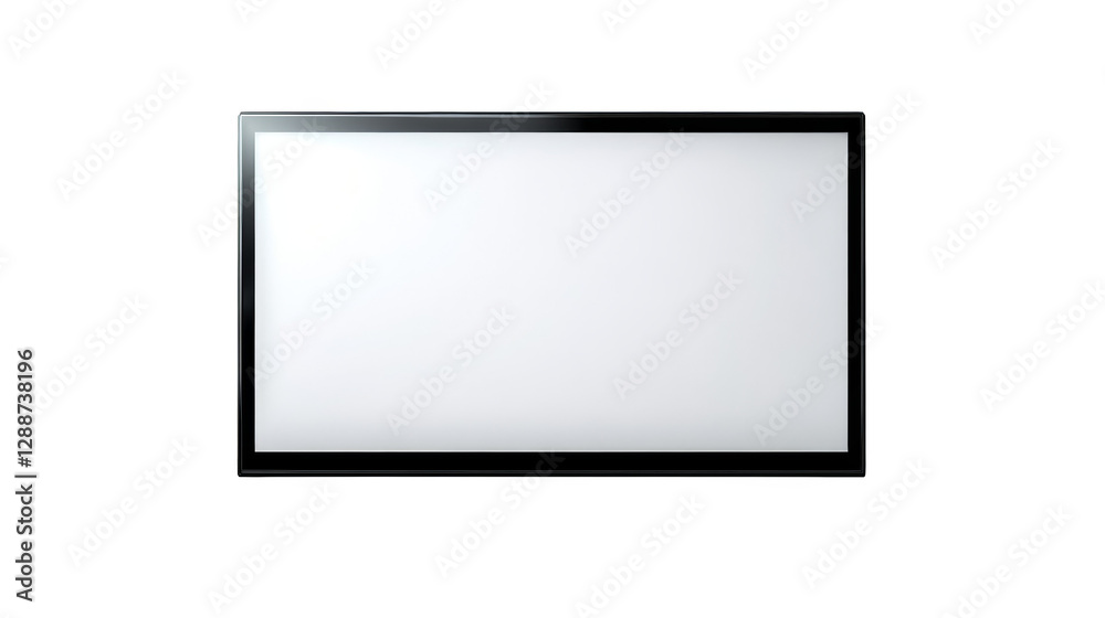 Clean, minimalist workspace, blank computer monitor screen for design mockups and presentations Clean, minimalist workspace, blank computer monitor screen for design mockups and presentations