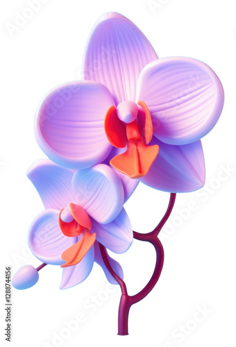 PNG An orchid flower plant inflorescence.
