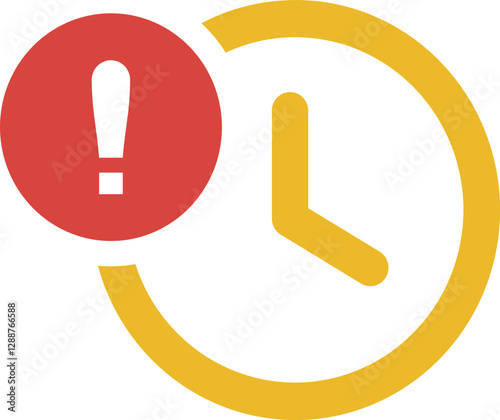 Delay time icon with color
