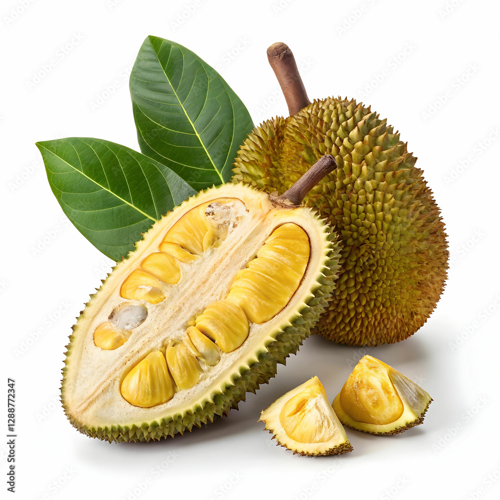 Fototapeta premium jackfruit with white background