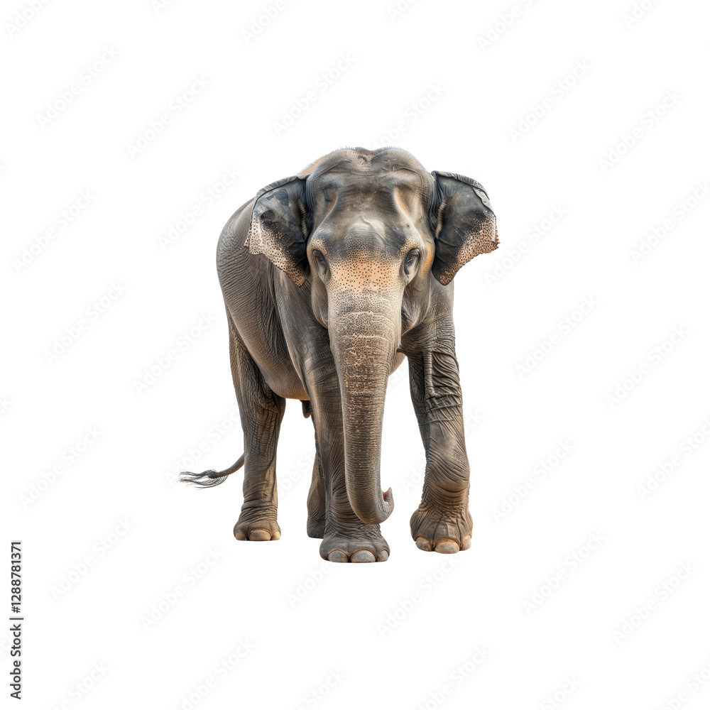 Obraz premium Majestic Elephant Standing Proudly in Natural Habitat Environment