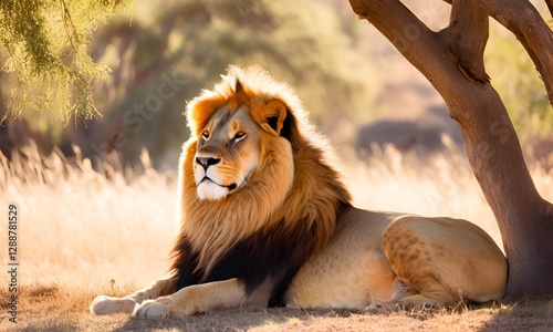 Obraz na płótnie lion isolated w salonie