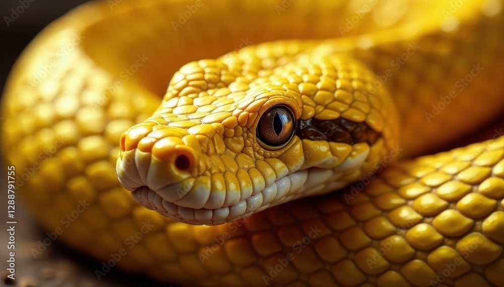 Luxurious gold snakeskin close-up, shimmering scales , scales, closeup Luxurious gold snakeskin close-up, shimmering scales , scales, closeup