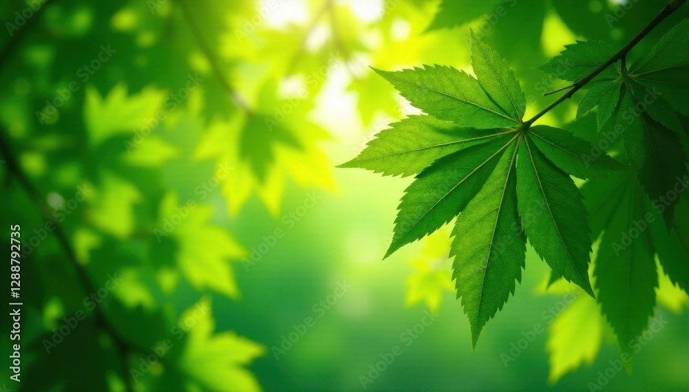 Vibrant green leaves, dense canopy, sunlight dappled, greenery, leaves Vibrant green leaves, dense canopy, sunlight dappled, greenery, leaves