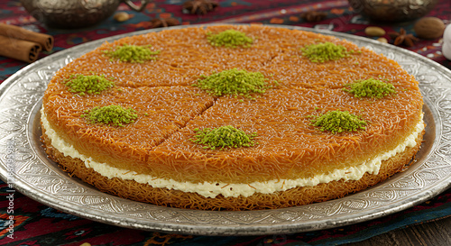 Traditional Arabic Cheese Kunafa – A Sweet and Buttery Delight