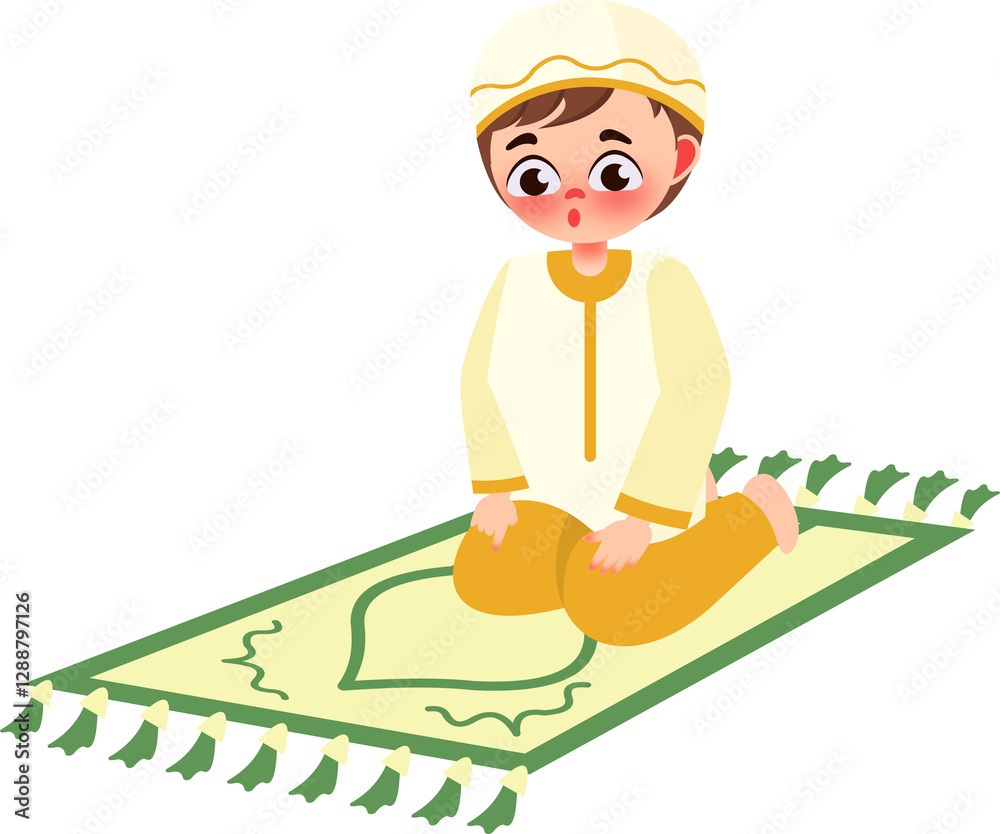 Muslim Character Illustration