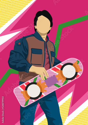 the hoverboard on man