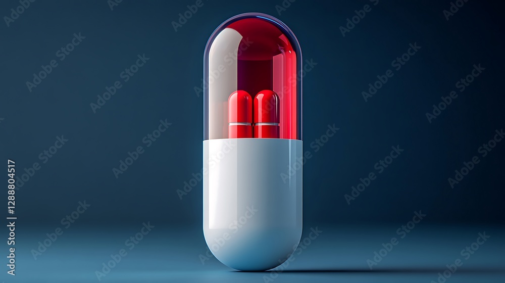 red pill on dark background. Transparent Pill Capsule Containing Smaller Pills – 3D Illustration. Innovative Pharmaceutical Capsule with Red Mini Pills Inside. Sci-Fi Medicine Capsule red pill on dark background. Transparent Pill Capsule Containing Smaller Pills – 3D Illustration. Innovative Pharmaceutical Capsule with Red Mini Pills Inside. Sci-Fi Medicine Capsule