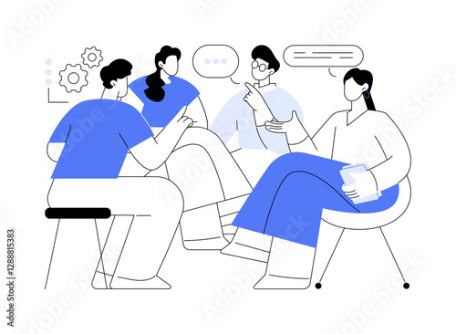 Psychology isolated cartoon vector illustrations.