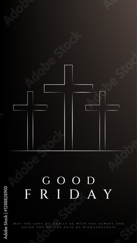 Good friday cultural background for spiritual belief and faith vector. Good Friday post and creatives. Happy Good Friday and Holy Week Flyer Design. 