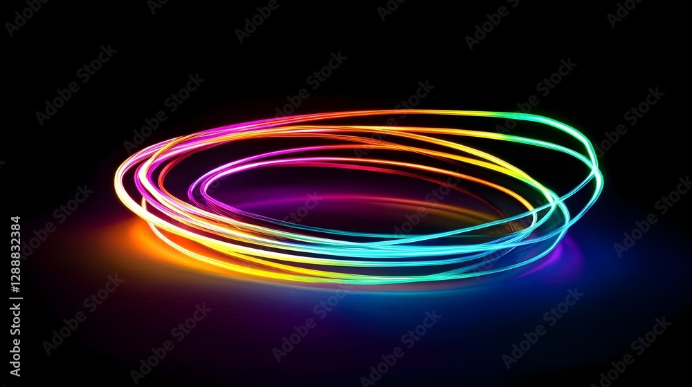 Vibrant Colorful Light Effect with Swirling Gradient and Fluid Movement Vibrant Colorful Light Effect with Swirling Gradient and Fluid Movement