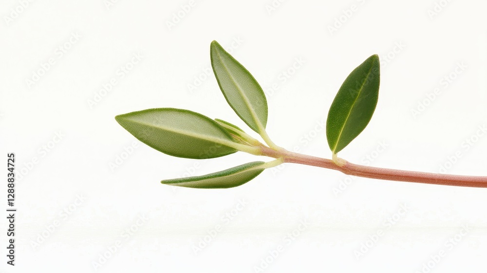 Fresh Thyme Sprigs with Small Green Leaves Isolated on a Light Background for Culinary and Herbal Use Fresh Thyme Sprigs with Small Green Leaves Isolated on a Light Background for Culinary and Herbal Use