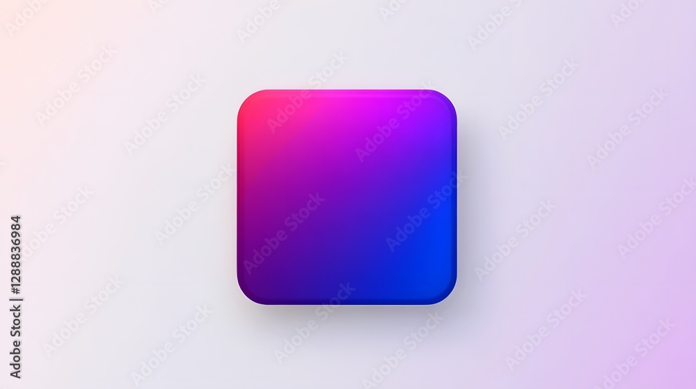 Vibrant Gradient Filled Rectangular App Icon Design Vibrant Gradient Filled Rectangular App Icon Design