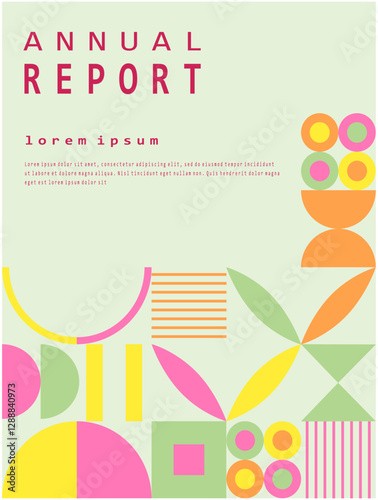 mosaic annual report template.
elegant annual report vector.
colorful mosaic annual report.
report cover mosaic.
aesthetic report cover template