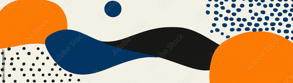 Abstract shapes and colors creating a modern artistic design. Abstract shapes and colors creating a modern artistic design.