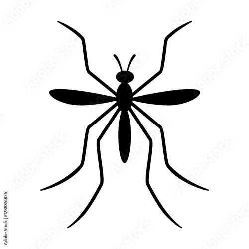 Mosquito animal icon. Vector image
