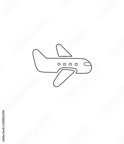 airplane isolated on white