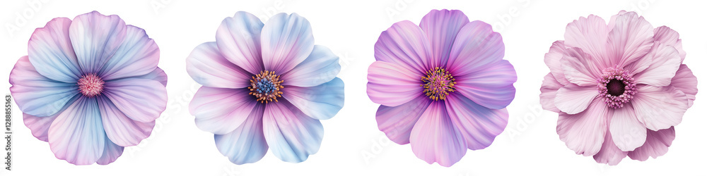 Dreamy Watercolor Flowers Floating in the Cosmos Dreamy Watercolor Flowers Floating in the Cosmos