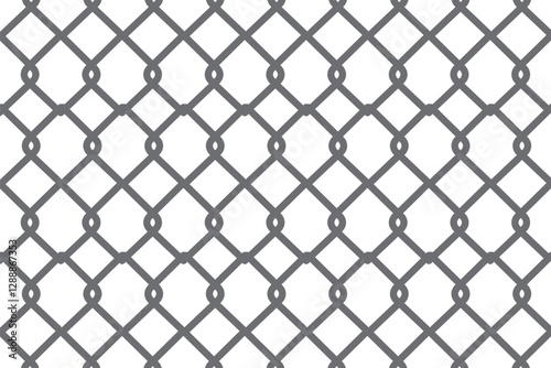 Wire mesh fence, background. Vector illustration