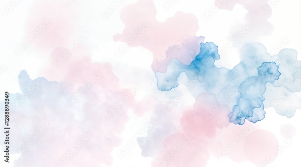 delicate watercolor painting with fluid strokes and soft translucent washes in electric blue and pink tones for artistic and design projects delicate watercolor painting with fluid strokes and soft translucent washes in electric blue and pink tones for artistic and design projects