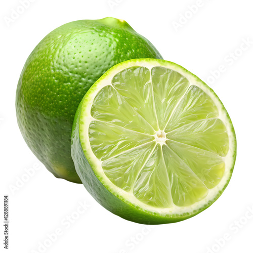 Fresh Limes: Juicy & Zesty Images isolated on transparent background