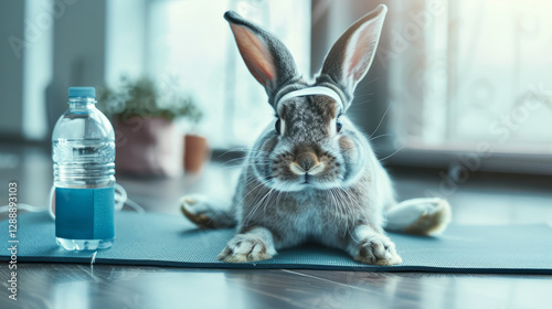 Easter Bunny Loses Weight and Does Yoga After Easter