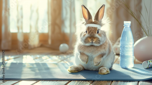 Easter Bunny Loses Weight and Does Yoga After Easter