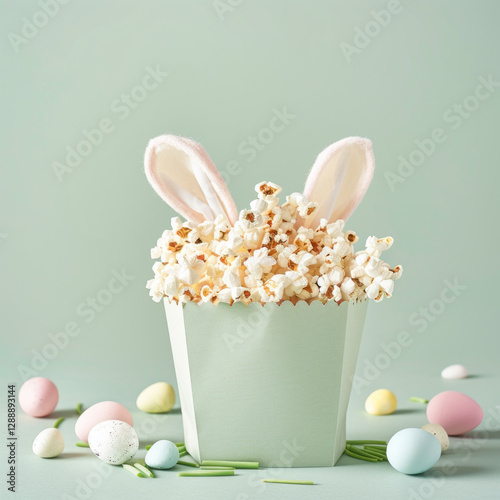 Ia background for a poster for a Easter copyspace in a centre, movie theater theme	