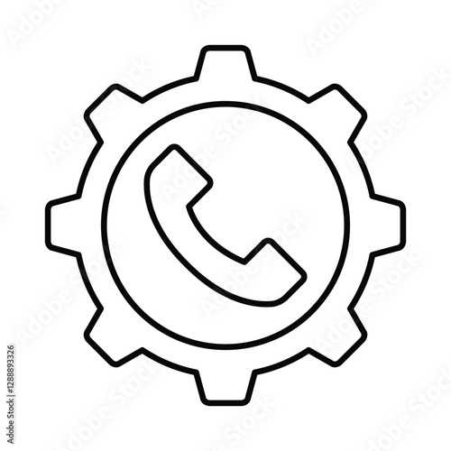 call management thinline icon , vector, pixel perfect, illustrator file 

