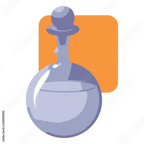 Potion of Wonder: An illustration of a captivating glass potion bottle, filled with a shimmering liquid.