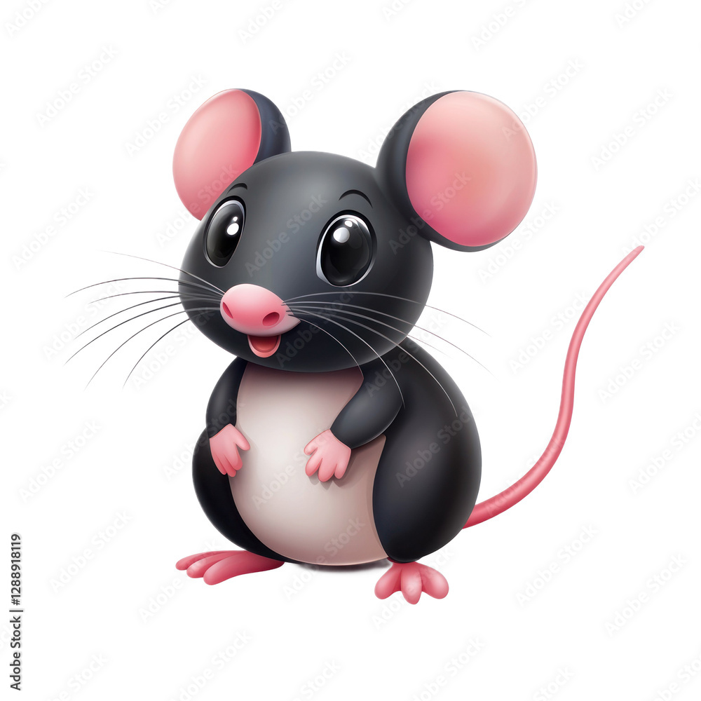 3D vector icon of Mouse isolated on transparency background 3D vector icon of Mouse isolated on transparency background