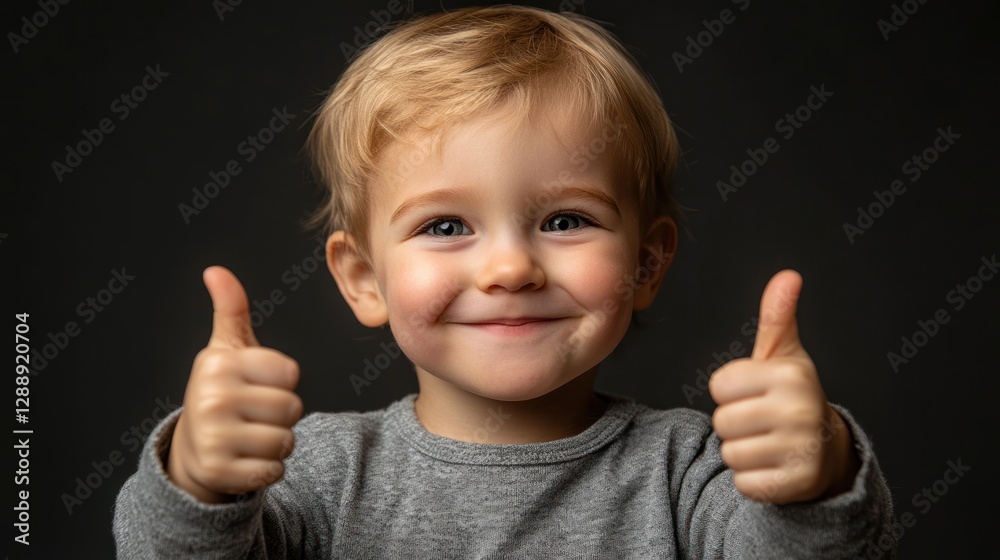happy baby showing thumbs up and smiling at the camera on transparent background happy baby showing thumbs up and smiling at the camera on transparent background