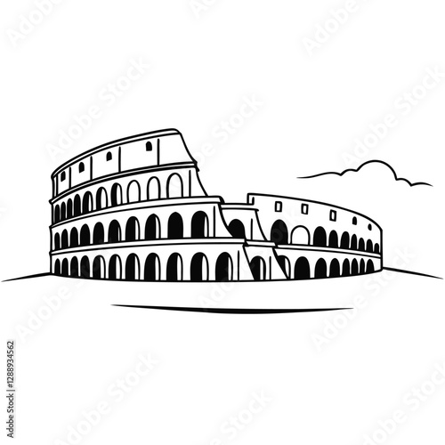 colosseum rome italy silhuoette 