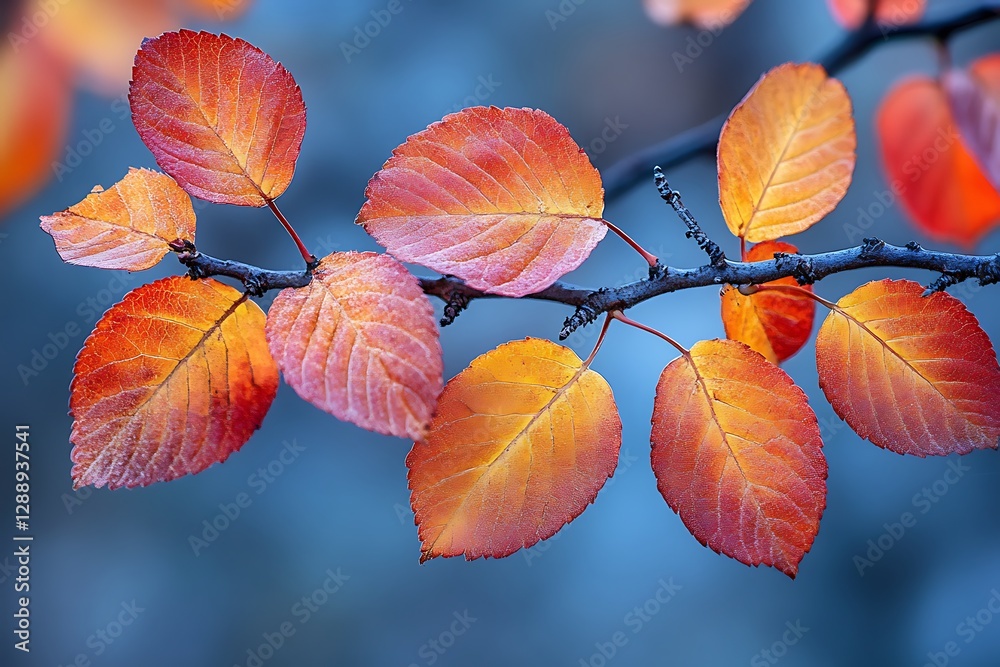 Autumn Leaves on Branch Autumn Leaves on Branch