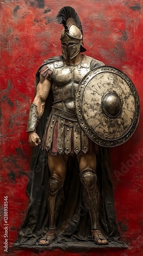 Roman warrior in armor