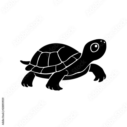 Sea Turtle Silhouette Illustration Design