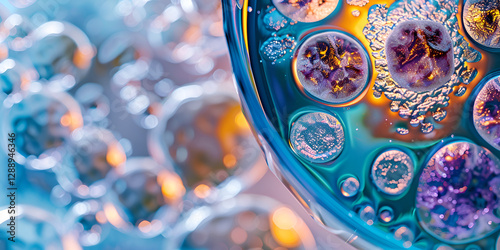Bacteria and Microorganisms in Petri Dish | Microbiology and Scientific Research,  inside and outside of a cell 