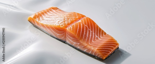 Gourmet Fresh Salmon Fillet for Healthy Eating and Culinary Inspiration. photo