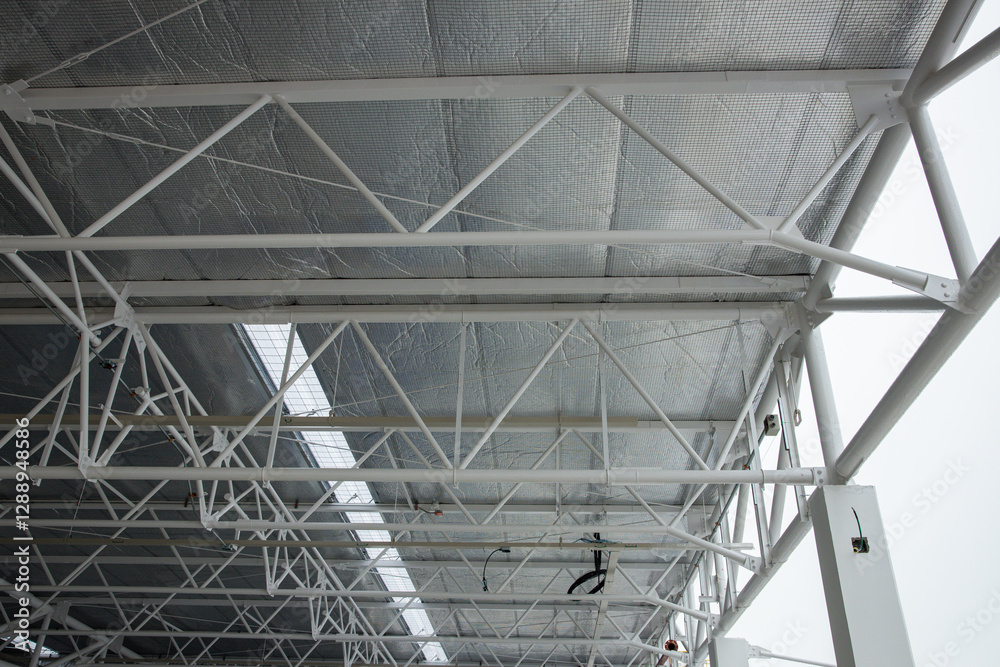 Insulated Ceiling Framework in Construction Site Insulated Ceiling Framework in Construction Site