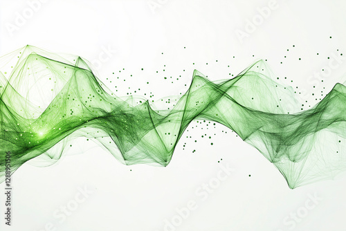 A green data visualization graphic on a white background