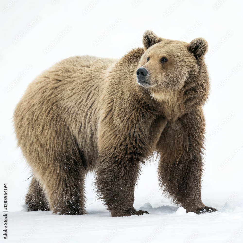 Obraz premium brown bear on a rock