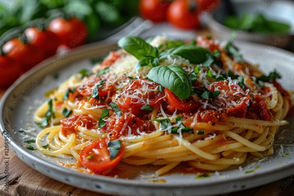 Pasta. Spaghetti with Tomato Sauce and Mozzarella, Italian Spaghetti, Rich Tomato Sauce, and Melted Mozzarella Cheese Isolated on Background with Copy Space. Italian Food Concept with Copy Space. Pasta. Spaghetti with Tomato Sauce and Mozzarella, Italian Spaghetti, Rich Tomato Sauce, and Melted Mozzarella Cheese Isolated on Background with Copy Space. Italian Food Concept with Copy Space.