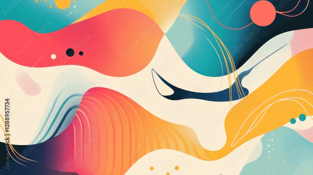 Vibrant digital abstract wave design, futuristic and creative background Vibrant digital abstract wave design, futuristic and creative background
