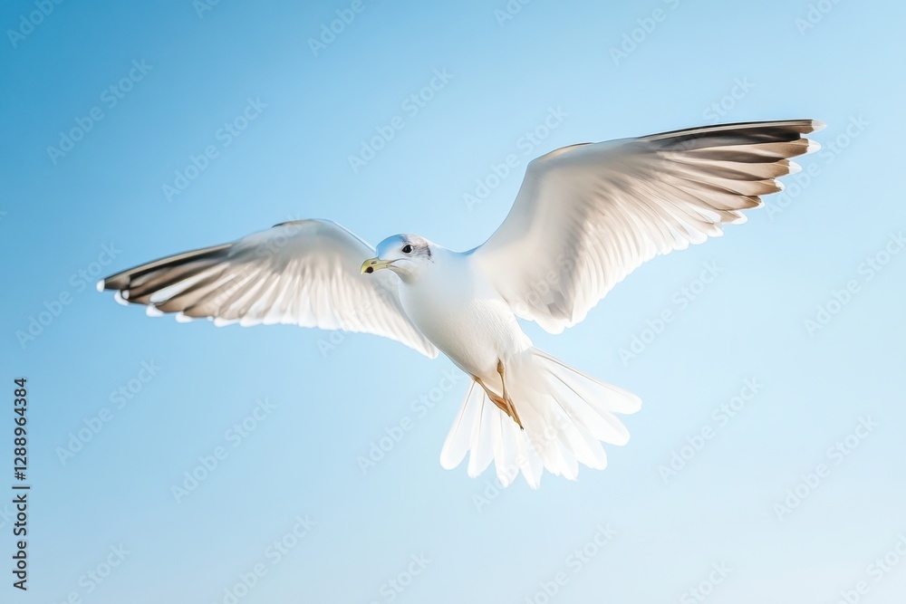 A white bird soars in the sky, wings spread and feathers shimmering. The scene captures a tranquil moment of freedom and flight. A white bird soars in the sky, wings spread and feathers shimmering. The scene captures a tranquil moment of freedom and flight.